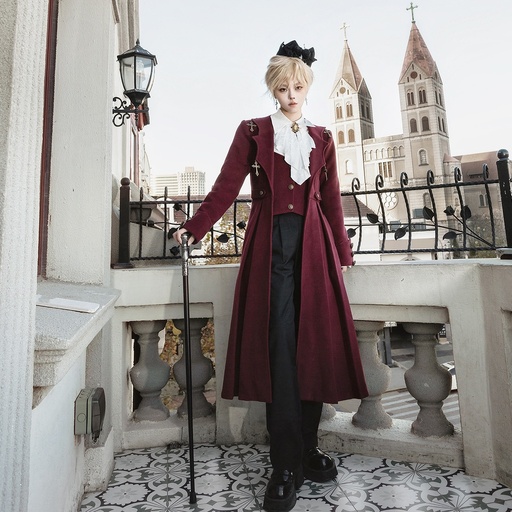 [857613871753] Xiong Doujiang Original Legend of Dracula Prince Outfit Women's Lolita Jacket Shirt Pants Daily Suit 7177