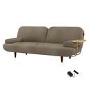 CONVERTIBLE SOFABED WITH USB CHARGE AND SIDE TABLE